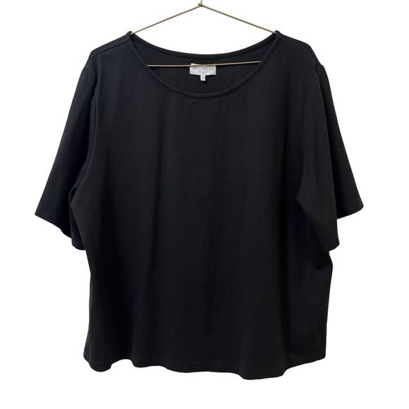 Ripley Rader Womens Pointe Knit Big Shirt Size 3/ US M Black Capsule Minimalist - Picture 1 of 5